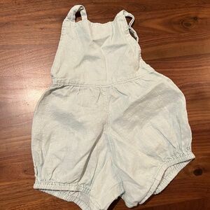 Mabo linen overall shorts